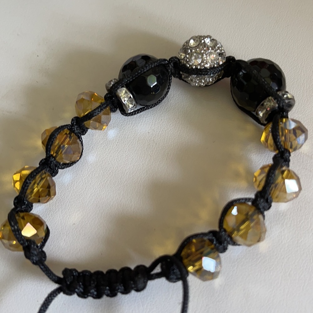 Beaded Drawstring Bracelet New Without Tags - image 3